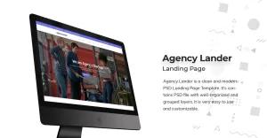 Agency Landing Page PSD Template