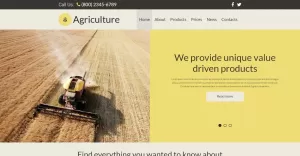 Agriculture Responsive Joomla Template - TemplateMonster