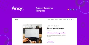 Ancy — Agency Landing Template