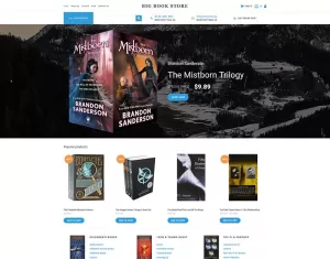 Big Book Store MotoCMS Ecommerce Template - TemplateMonster