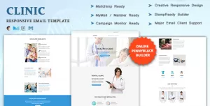 CLINIC - Multipurpose Responsive Email Template with Online StampReady & Mailchimp Builders