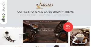 Cocafe - Coffee Shops and Cafés Responsive Shopify Theme