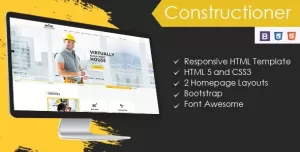 Constructioner - Construction Business HTML Template
