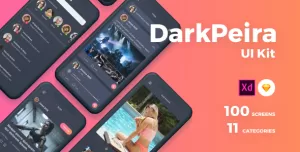 Dark Peira UI Kit