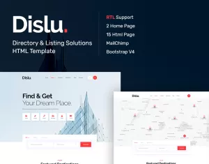 Dislu - Directory & Listings Website Template