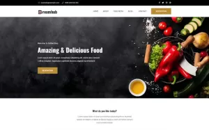 DreamHub – Restaurant  WordPress Theme - TemplateMonster
