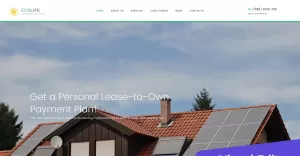 Eco Life - PV System Moto CMS 3 Template - TemplateMonster