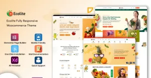 Ecolite -  Multipurpose Grocery, Supermarket, Organic Food WooCommerce Store