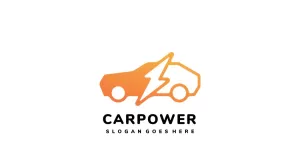 Electric Car Energy Logo Template