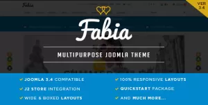 Fabia - Responsive ECommerce Theme for J2Store