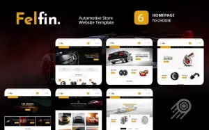 Felfin - Automotive Store Website Template - TemplateMonster