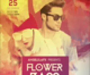 Flower Bass Flyer Template