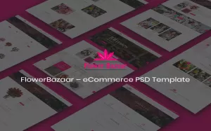 FlowerBazaar – eCommerce PSD Template - TemplateMonster