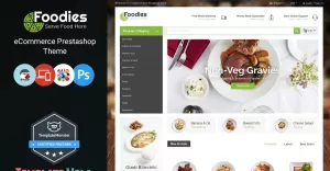 Foodies - Restaurant Store PrestaShop Theme - TemplateMonster
