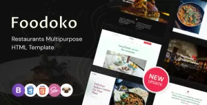 Foodoko - Restaurants Directory Multipurpose HTML Template, Food Delivery
