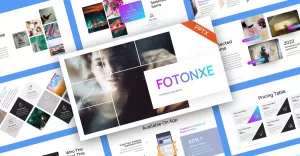 Fotonxe Portofolio PowerPoint Template - TemplateMonster
