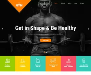 Free Gym WordPress Theme Download for Fitness Health Clubs