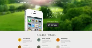 Free iPhone Applications WordPress Theme & Website Template