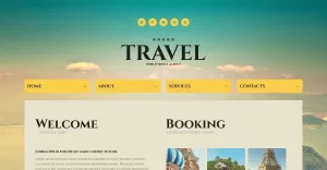 Free Travel & Sightseeing Website Template