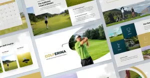 Golf Club Presentation PowerPoint template - TemplateMonster
