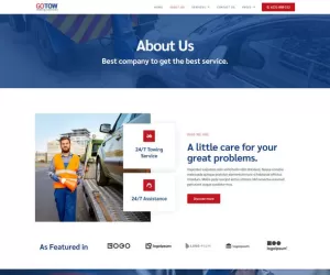 Gotow - Towing Services Elementor Template Kit