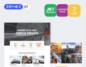 Granbils - Construction - Jet Elementor Kit - TemplateMonster