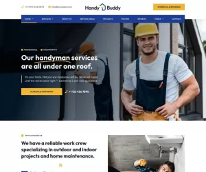 Handy Buddy - Handyman Services Elementor Pro Template Kit