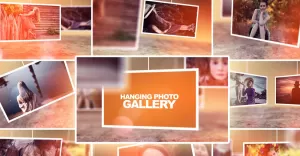 Hanging photo gallery After Effects Template