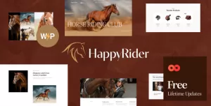 Happy Rider - Horse School & Equestrian Center WordPress Theme