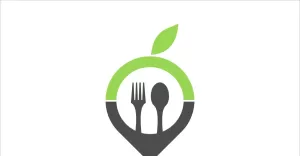 Healthy food direction vector logo template - TemplateMonster