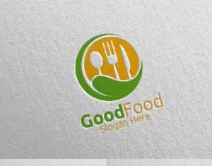 Healthy Food for Restaurant or Cafe 21 Logo Template