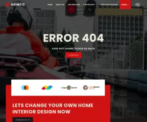 Homco - Home Interior Design Services Elementor Template Kit