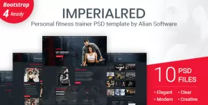 Imperialred - Personal Trainer Website PSD Template