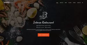 INTENSE Restaurant Website Template