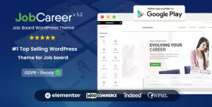JobCareer  Job Board Responsive WordPress Theme