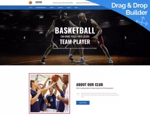 Jumpers - Basketball Club Moto CMS 3 Template