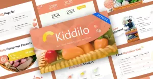 Kiddilo Healthy Food Keynote Template - TemplateMonster