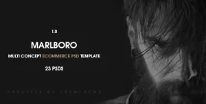Marlboro - Ecommerce PSD Template