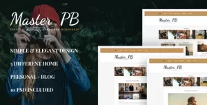 Master PB - Personal Blog PSD