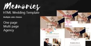Memories-Html wedding and Agency Template