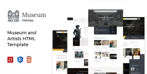 Museum - Exhibition and Artists HTML Template