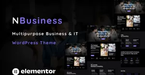 Nbusiness - Multipurpose Business and IT Solution One Page WordPress Theme