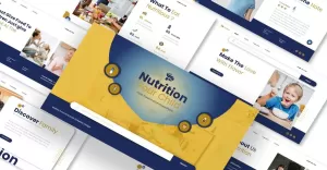 Nutrition Your Child Presentation Powerpoint Template