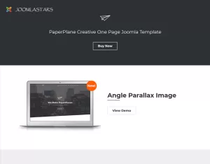 Paperplane - Creative OnePage Joomla Template