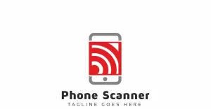 Phone Scanner Logo Template