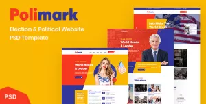 Polimark - Election and Political Website PSD Template