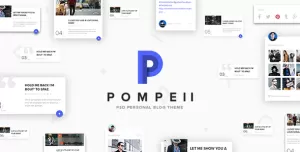 POMPEII  Material Personal Blog PSD Template