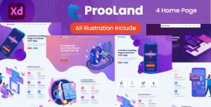 ProoLand - App & Product Landing Page