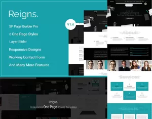 Reigns - Professional One Page Joomla 4 Template