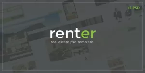 Renter — Rent & Sale Real Estate Agency PSD Template